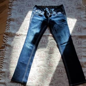 Rock revival blue jeans